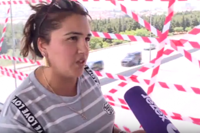 Keçiddə piyadalar üçün təhlükə yaranıb - VİDEO 