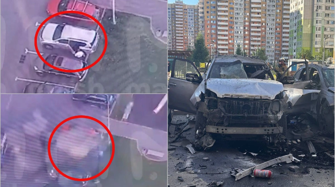 Rusiyalı zabitin avtomobilinə partlayıcı quraşdırdılar - FOTO - VİDEO