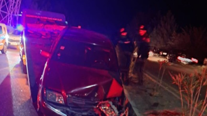 Goranboyda avtomobil hasara çırpıldı 