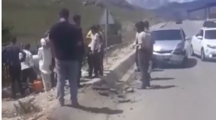 Ərəb turistləri daşıyan "Prius" qəza törətdi, sərnişinlər yaralandı   - VİDEO