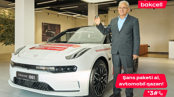 “Bakcell”in lotereyasında 7-ci lüks avtomobil uduldu 