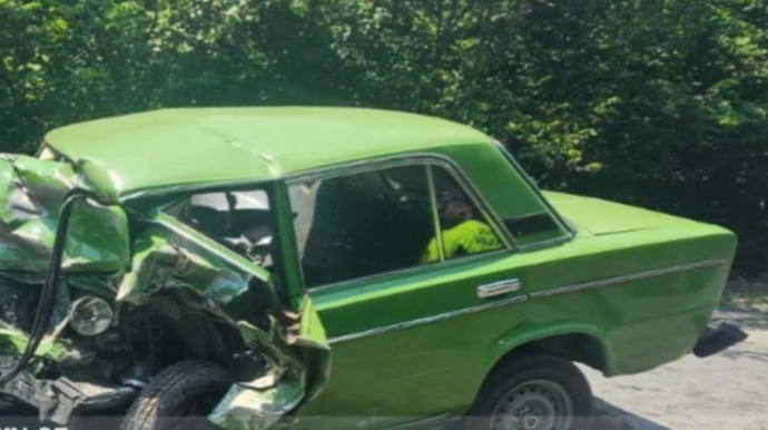 Серьезное ДТП в Гахском районе попало на видео - ВИДЕО