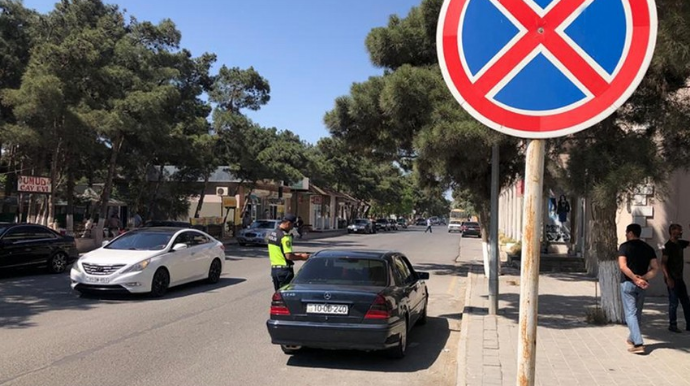 Salyan və Neftçalada qaydaları pozan sürücülər cərimələndi  - FOTO