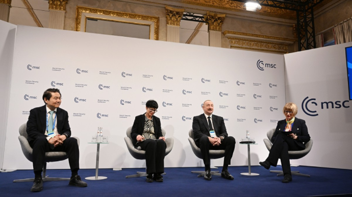 Prezident Münxendə panel müzakirələrdə iştirak edib - VİDEO 