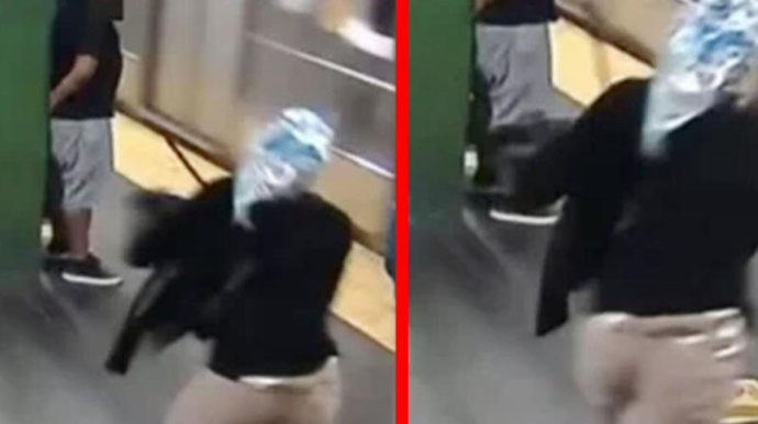 Metro stansiyasında DƏHŞƏT - qadını itələyib qatarın altına atdı- VİDEO 