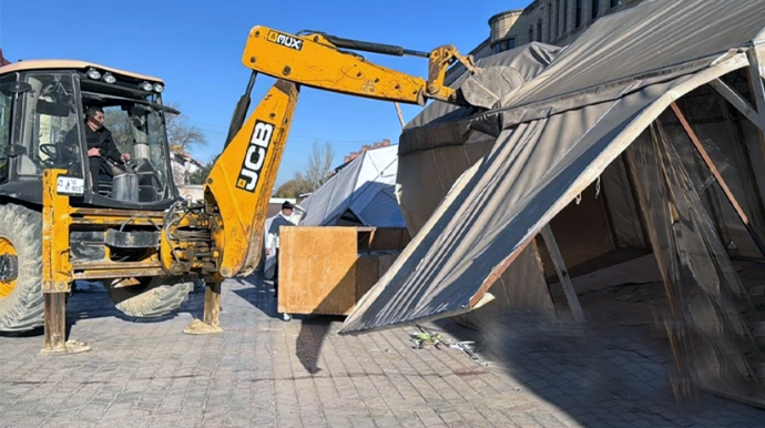 Sumqayıtda qanunsuz quraşdırılmış 11 köşk sökülüb 