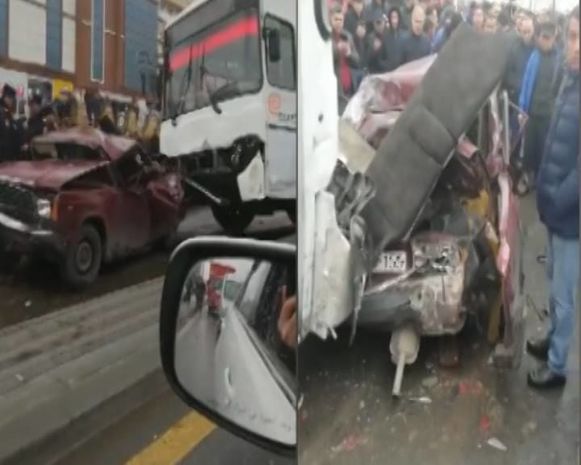 Bakıda zəncirvari qəza – FOTO + VİDEO