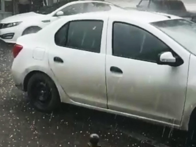 Xaçmaza güclü dolu düşdü: Dəymiş ziyan araşdırılır - VİDEO