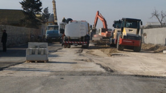  Nardaranın daha bir küçəsində yenidənqurma işlərinə başlanılıb