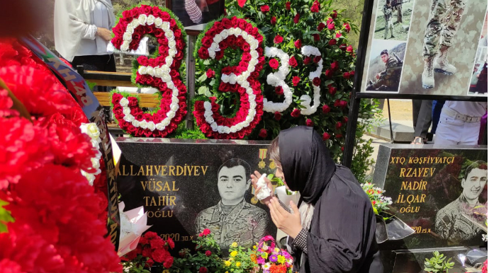 Vətən müharibəsi şəhidinin ad günü məzarı başında qeyd edilib   - FOTO