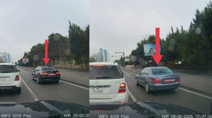 В Баку сотрудники посольств нарушили правила дорожного движения - ВИДЕО 