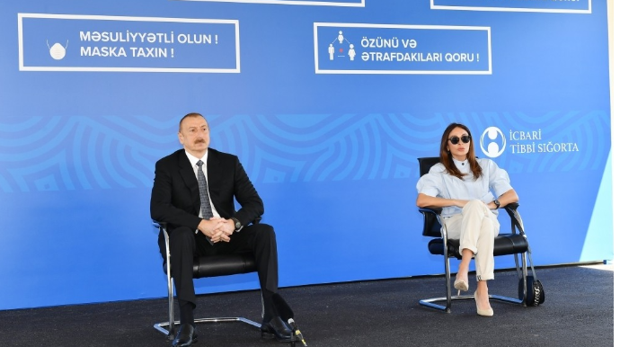 İlham Əliyev və Mehriban Əliyeva üç modul tipli xəstəxananın açılışını ediblər - FOTO 