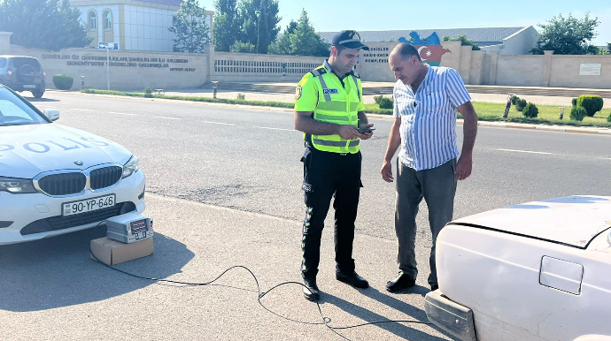 Saatlıda yol polisi reyd keçirdi:  bir neçə sürücü cəzalandırılıb - FOTO 