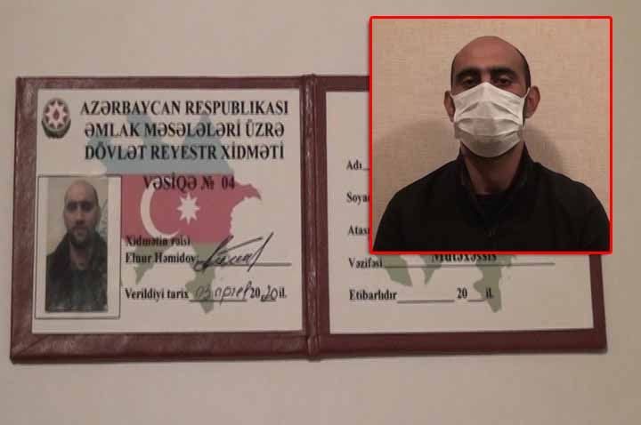 Masallıda karantin qaydalarını pozaraq saxta vəsiqə hazırlayan şəxs saxlanılıb - FOTO