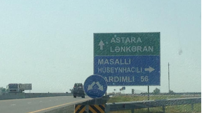 Bakı-Astara yolunda yol nişanı problemi   - FOTO