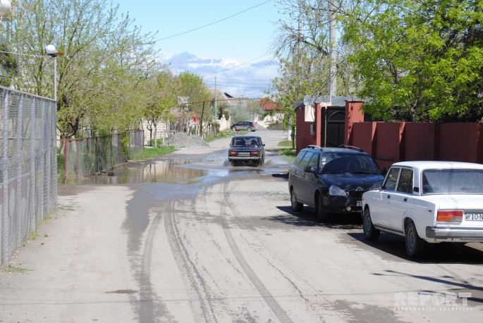 Küçələr suyun altında qaldı - FOTO