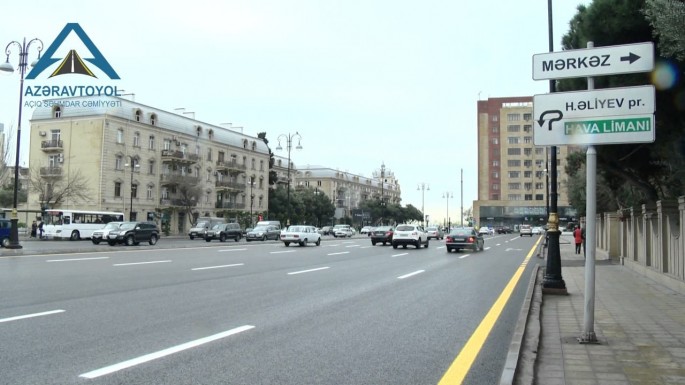 Bəzi küçələrdə nəqliyyatın hərəkəti məhdudlaşdırılıb