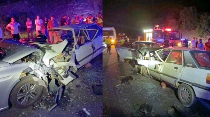 İki avtomobil ağır qəza törətdi:   3 ölü, 10 yaralı - FOTOLAR 