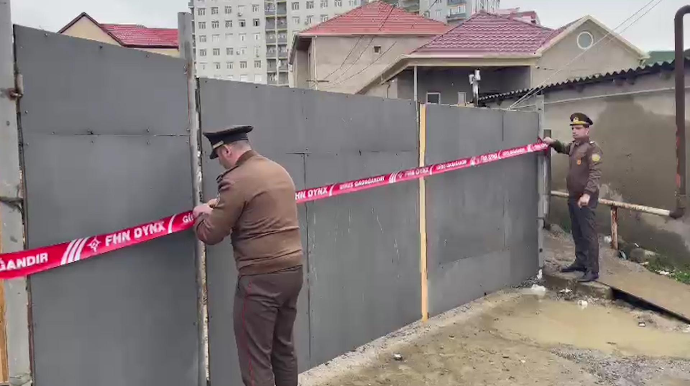 Bir sıra binaların tikintisi dayandırılıb  - VİDEO - FOTO