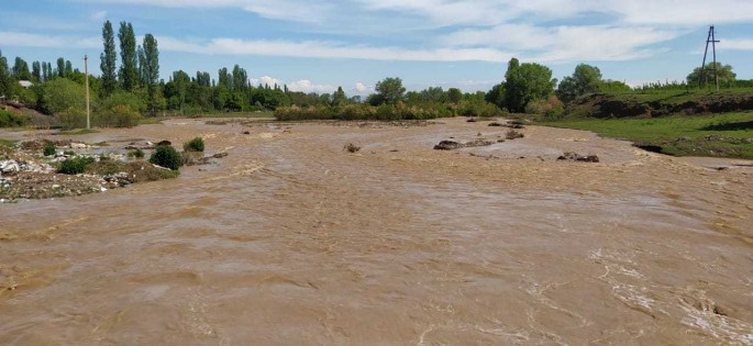 Ağstafada sel suları bir neçə körpüyə zərər vurub - FOTO