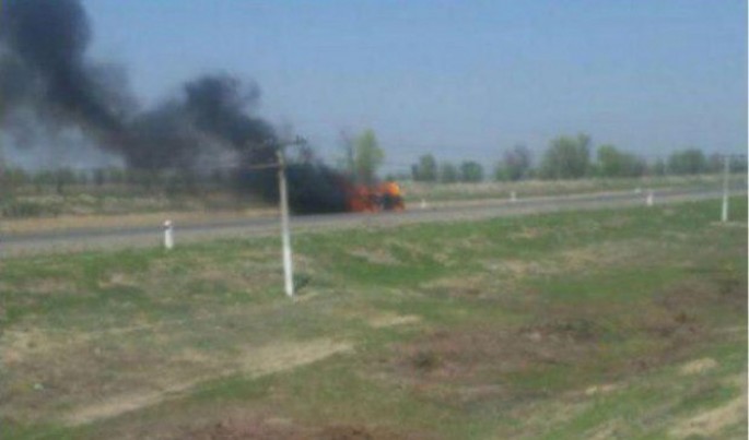 İki "Hyundai" toqquşdu: 8 nəfər yanıb öldü