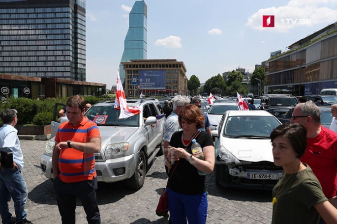 Tbilisidə avtomobil yürüşü keçirilir - FOTO