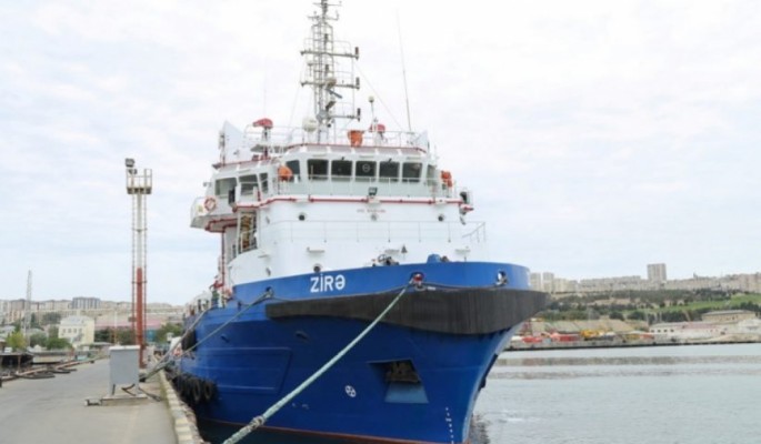 “Zirə” təchizat-yedək gəmisi əsaslı təmir olunub