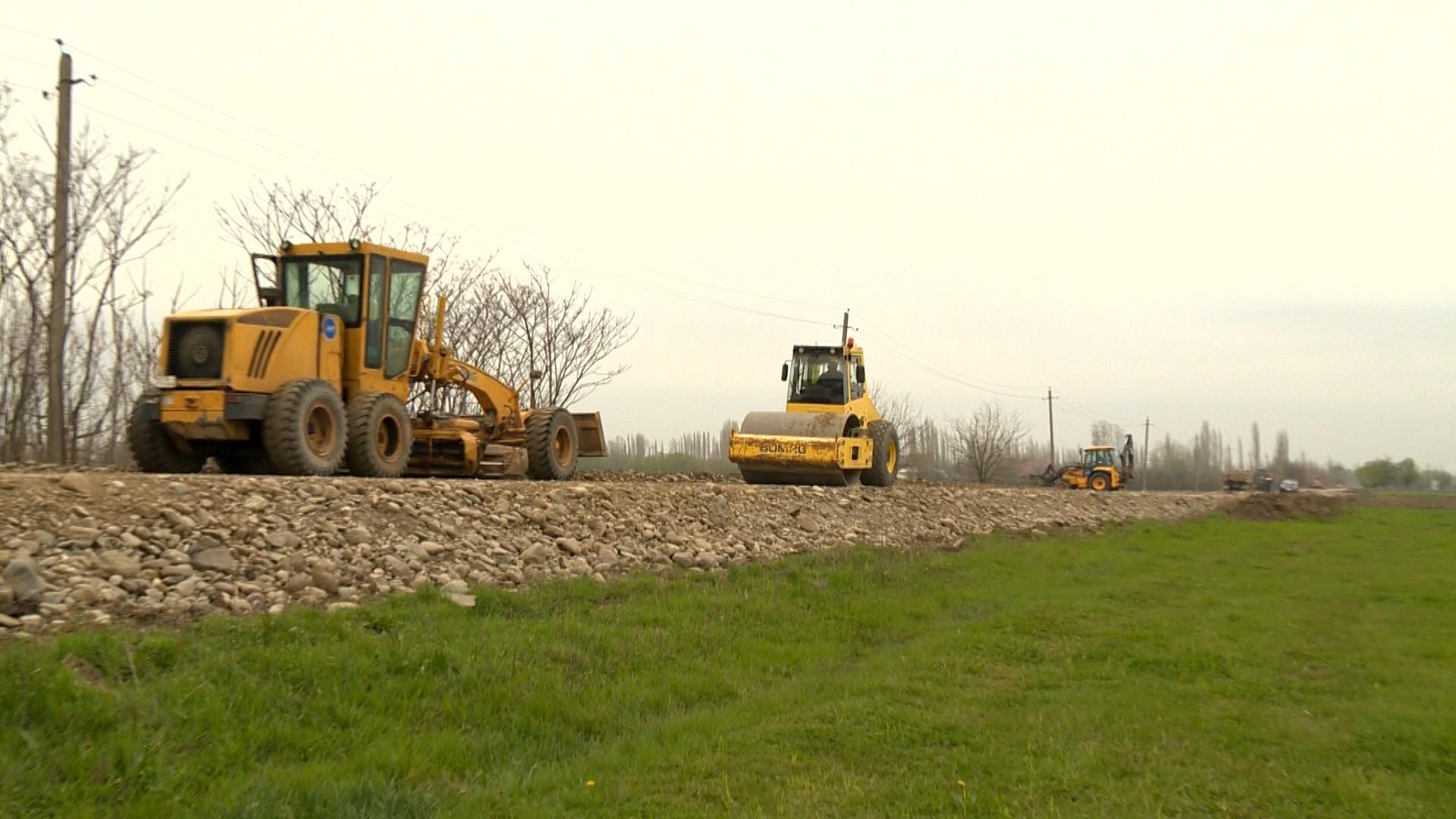Tərtərdə 6 kəndi birləşdirən yeni yol inşa edilir - FOTO-VİDEO