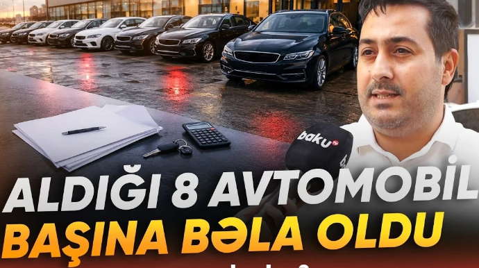 Səkkiz avtomobil götürdü, sonra ŞOK YAŞADI:  Hər maşına dörd min manat cərimə - VİDEO 