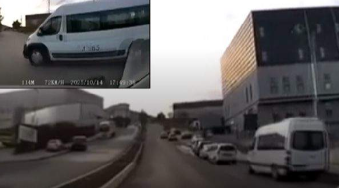 Yolda dava edən sürücülər söyüş söyüb qəza törətdi; avtobus aşdı - VİDEO 