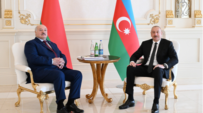 Azərbaycan və Belarus prezidentlərinin təkbətək görüşü olub - YENİLƏNİB - FOTO 