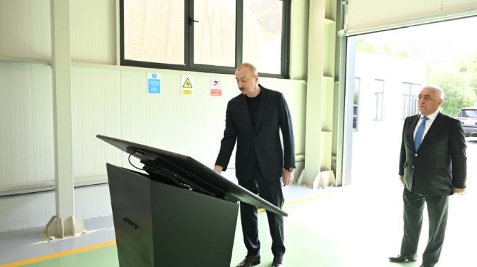 Prezident “Aşağı Malıbəyli” və “Mirik” su elektrik stansiyalarının açılışını etdi - FOTOLAR