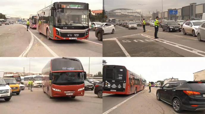 DYP Bakıya giriş-çıxış yollarında nəzarəti gücləndirdi - Əlavə naryad cəlb edilib - VİDEO  