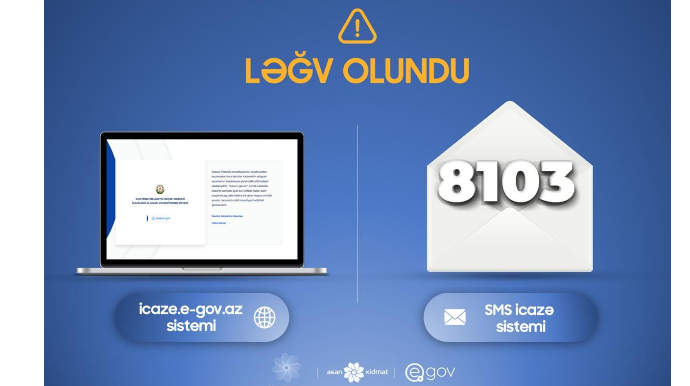 8103 qısa nömrəsinə icazə üçün 36 milyondan çox SMS göndərilib 