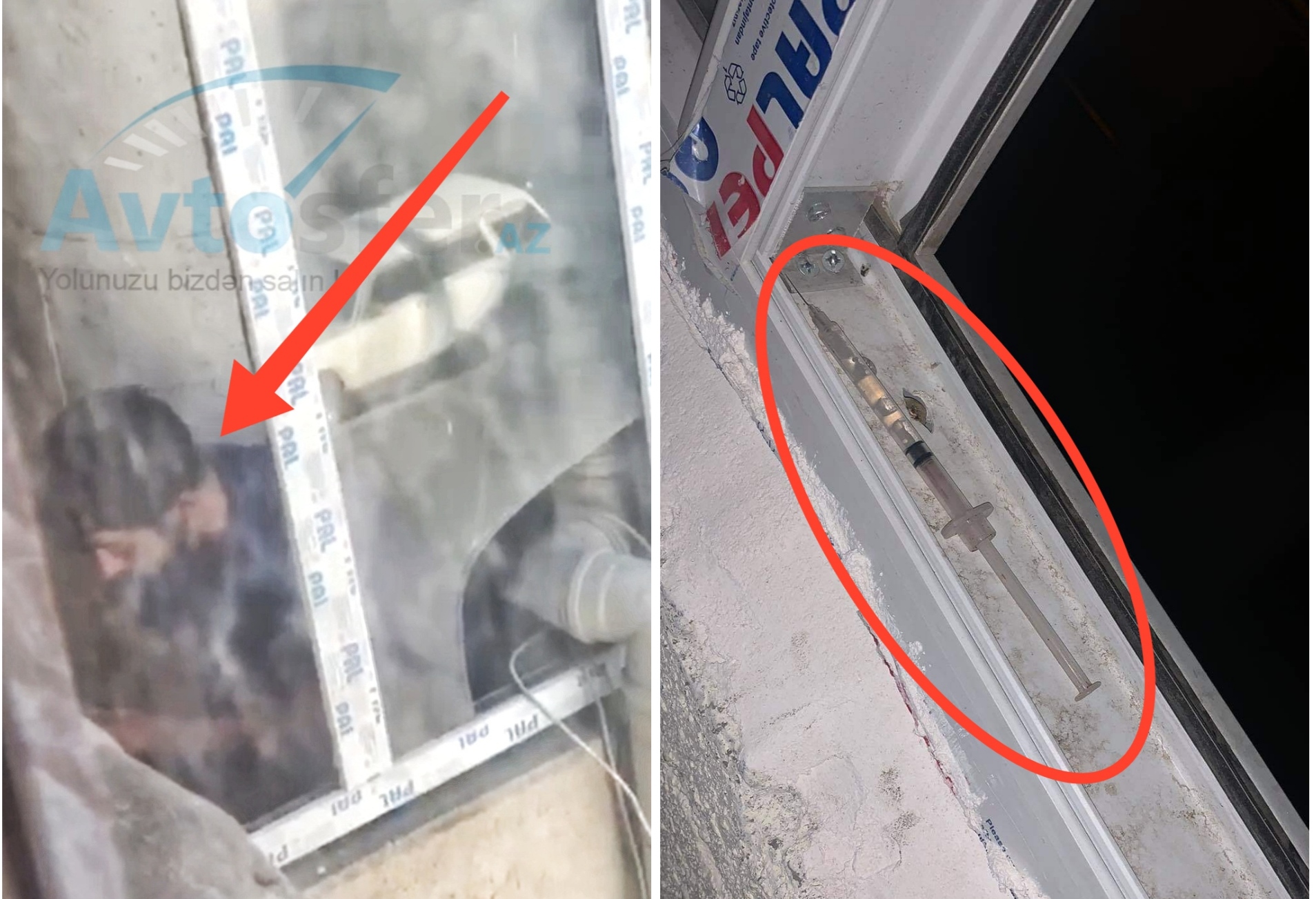 Yasamalda narkomanlar binanın şaxtasında şprisə narkotik doldurur "damara işləyir" - ANBAAN VİDEO