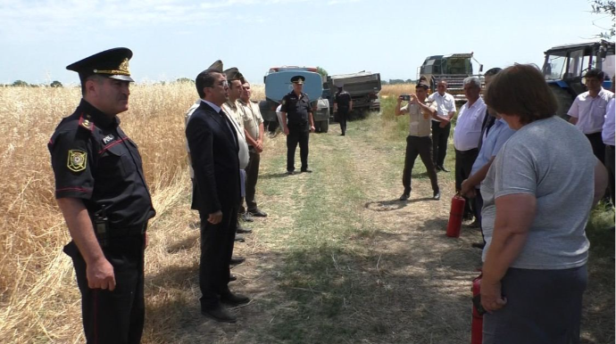 Qazax polisi yanğın təhlükəsizliyi ilə bağlı görüş keçirib  - FOTO