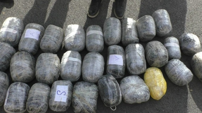 Bakıya 53 kiloqram narkotik gətirmək istəyənlər SAXLANILDI   - FOTO