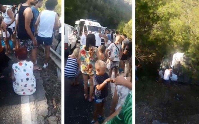 Turist avtobusu uçuruma yuvarlandı: 38-i Polşa vətəndaşı olmaqla 41 nəfər xəsarət alıb - VİDEO