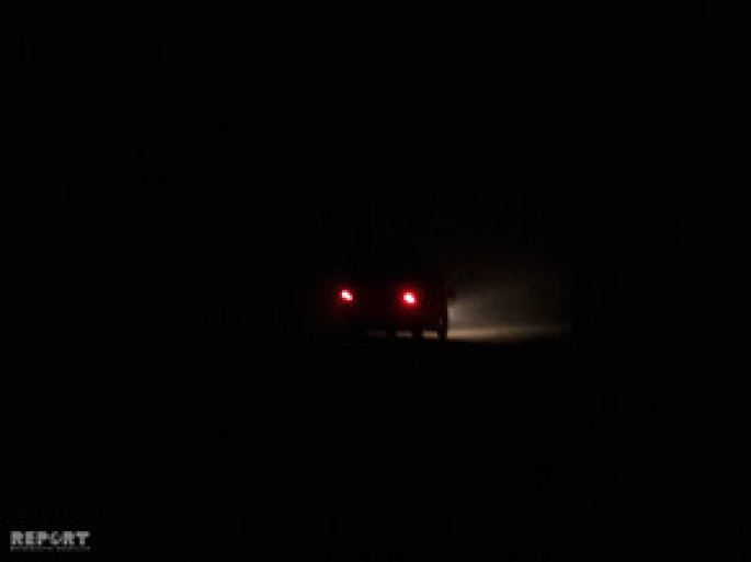 Biləsuvarda sürücülər dumana düşdü - FOTO