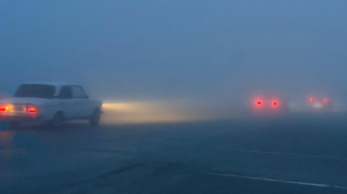 Bakı–Şamaxı–Yevlax yolunda qatı duman var - Sürücülərin diqqətinə! - FOTO - VİDEO 