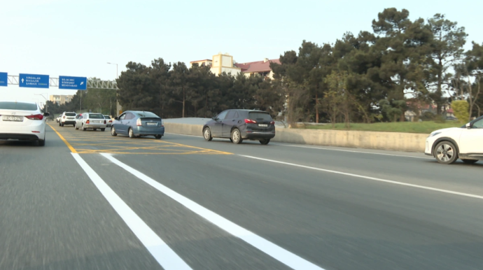 Avtobus zolağı çəkiləndən sonra Bakı-Sumqayıt yolunda vəziyyət necədir? - VİDEO 