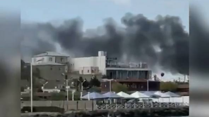 Bakıda güclü YANĞIN   - VİDEO