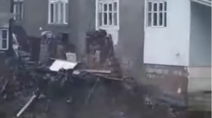 Qubada sel sakinləri evsiz qoydu - VİDEO