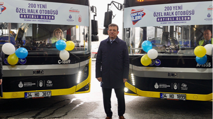 İstanbul avtobuslarında İmamoğlu qadağası 