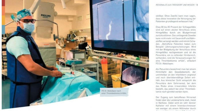 Almaniya jurnalı bu ölkədə klinika direktoru olan azərbaycanlı barədə məqalə dərc edib 