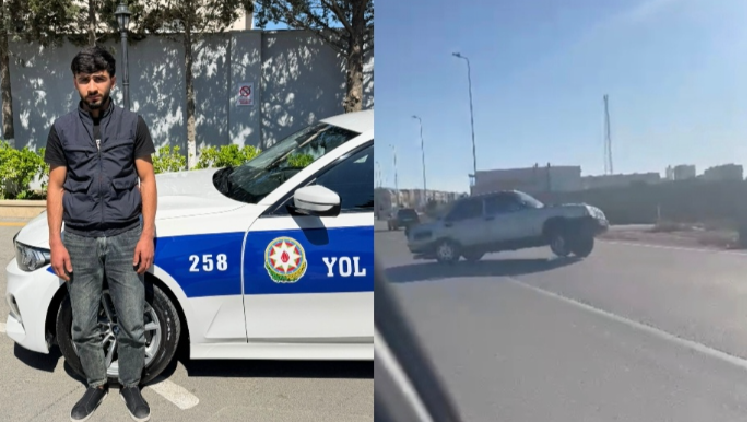 Toy karvanında "avtoşluq" edib təhlükə yaradan sürücü həbs edildi - VİDEO