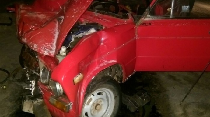 Şəmkirdə yol qəzası - Yeniyetmələr yaralandı 