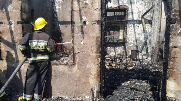 Beyləqanda yaşayış binasında yanğın olub