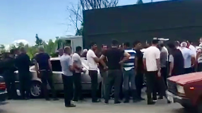  Ağsuda “Mercedes” yük maşınına çırpıldı   - VİDEO