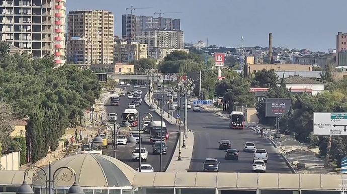 Полностью снято ограничение на движение транспорта на одном из проспектов Баку - ФОТО 